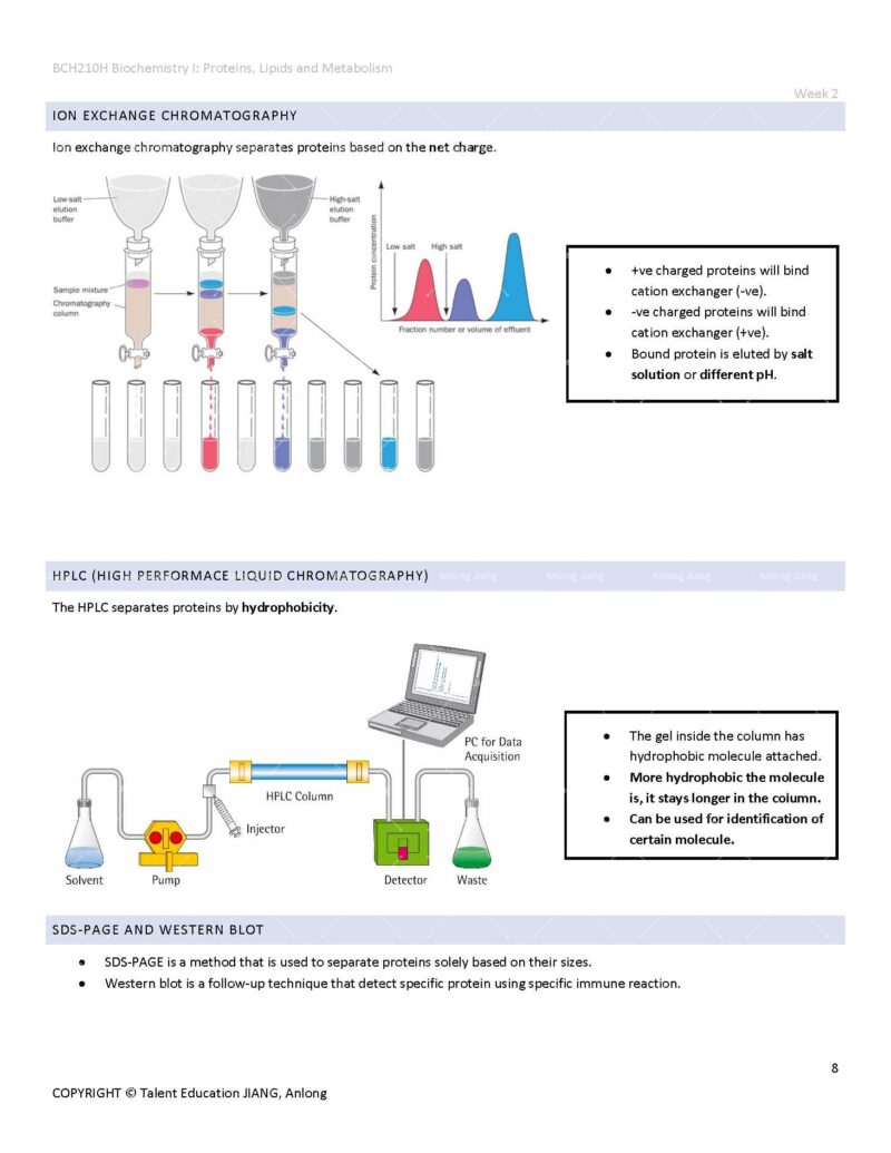 BCH210H Study Notes